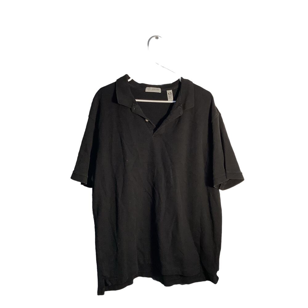 Vintage John Ashford Black Polo Size XXL